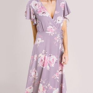 Charlotte Floral Wrap Maxi Dress
